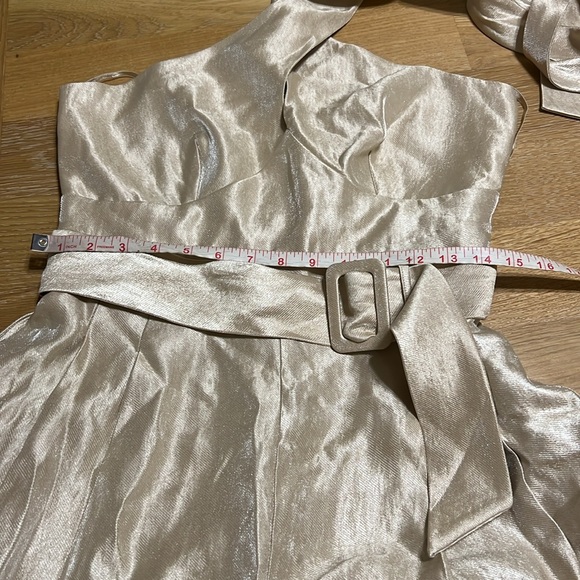 NEW WHBM $220 Belted Elegant Cream Halter jumpsuit sizes various - Picture 11 of 11